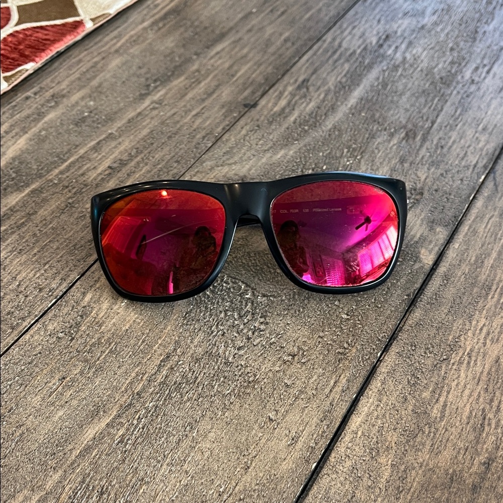 Black Sunglasses with Red Lenses